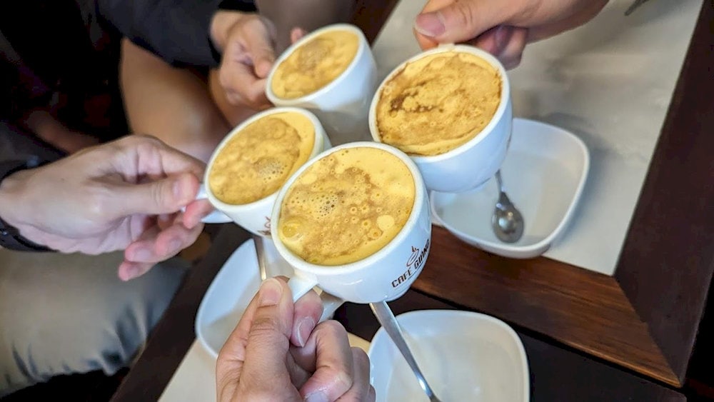 The birthplace of Hanoi’s legendary egg coffee, still serving its iconic, frothy delight